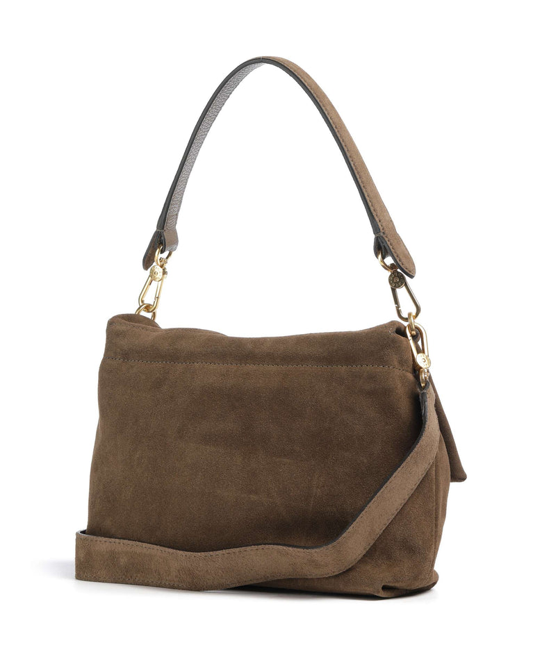 Abro Suede Temi Medium Shoulder bag khaki