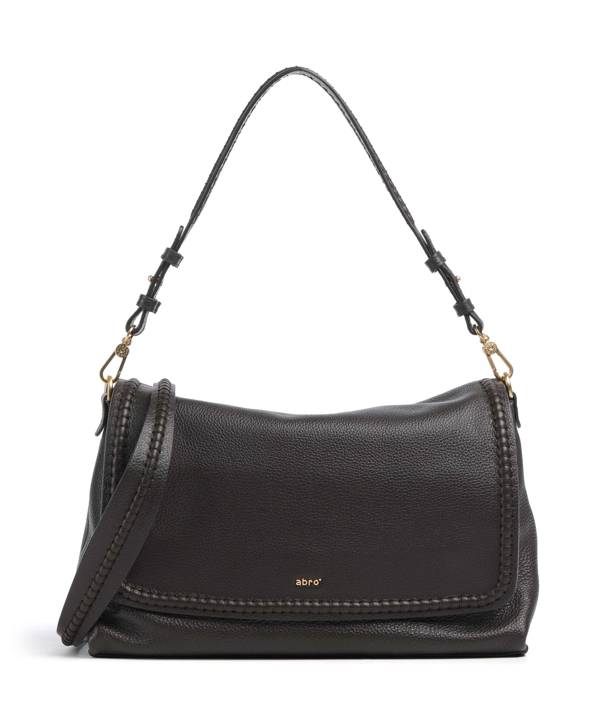 Abro Agave Signature Big Shoulder bag dark brown