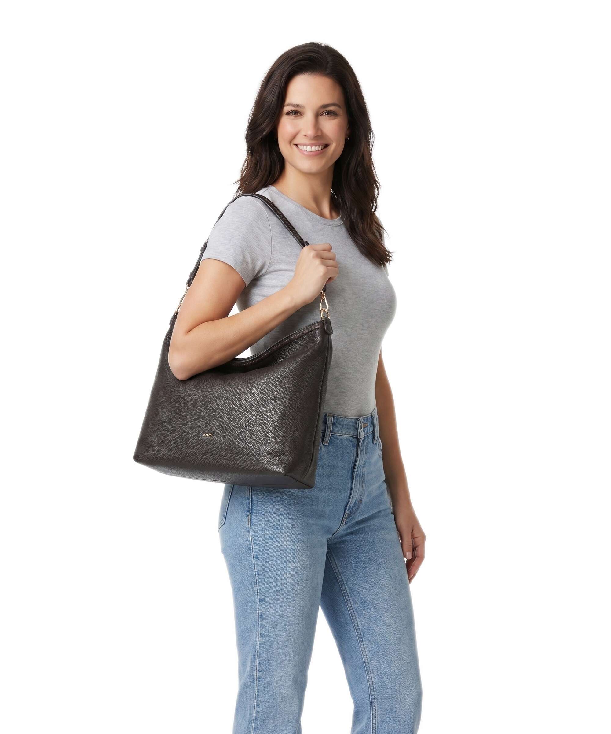 Abro Agave Signature Hobo bag dark brown