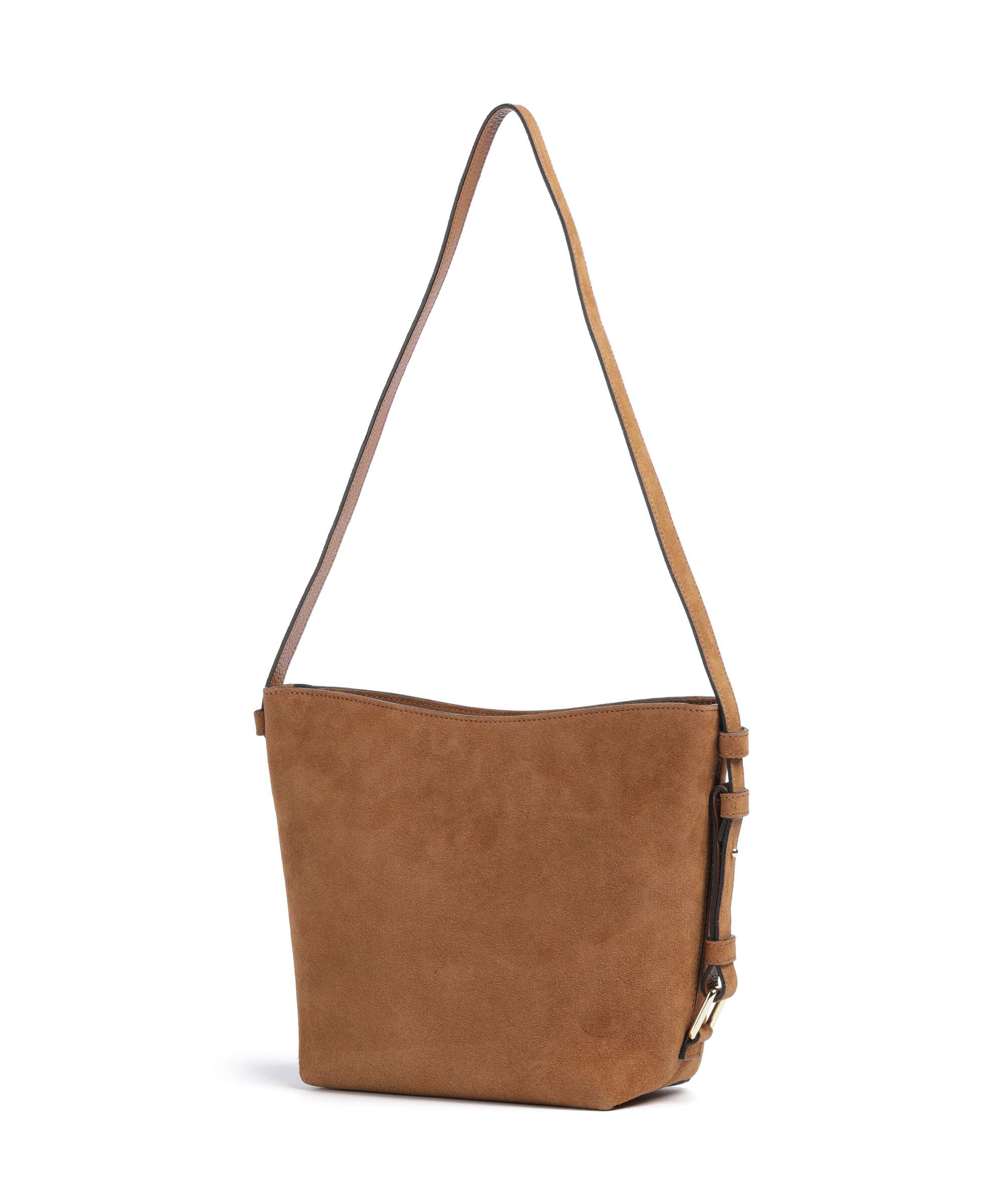 Abro Suede Cosmo Hobo bag cuoio
