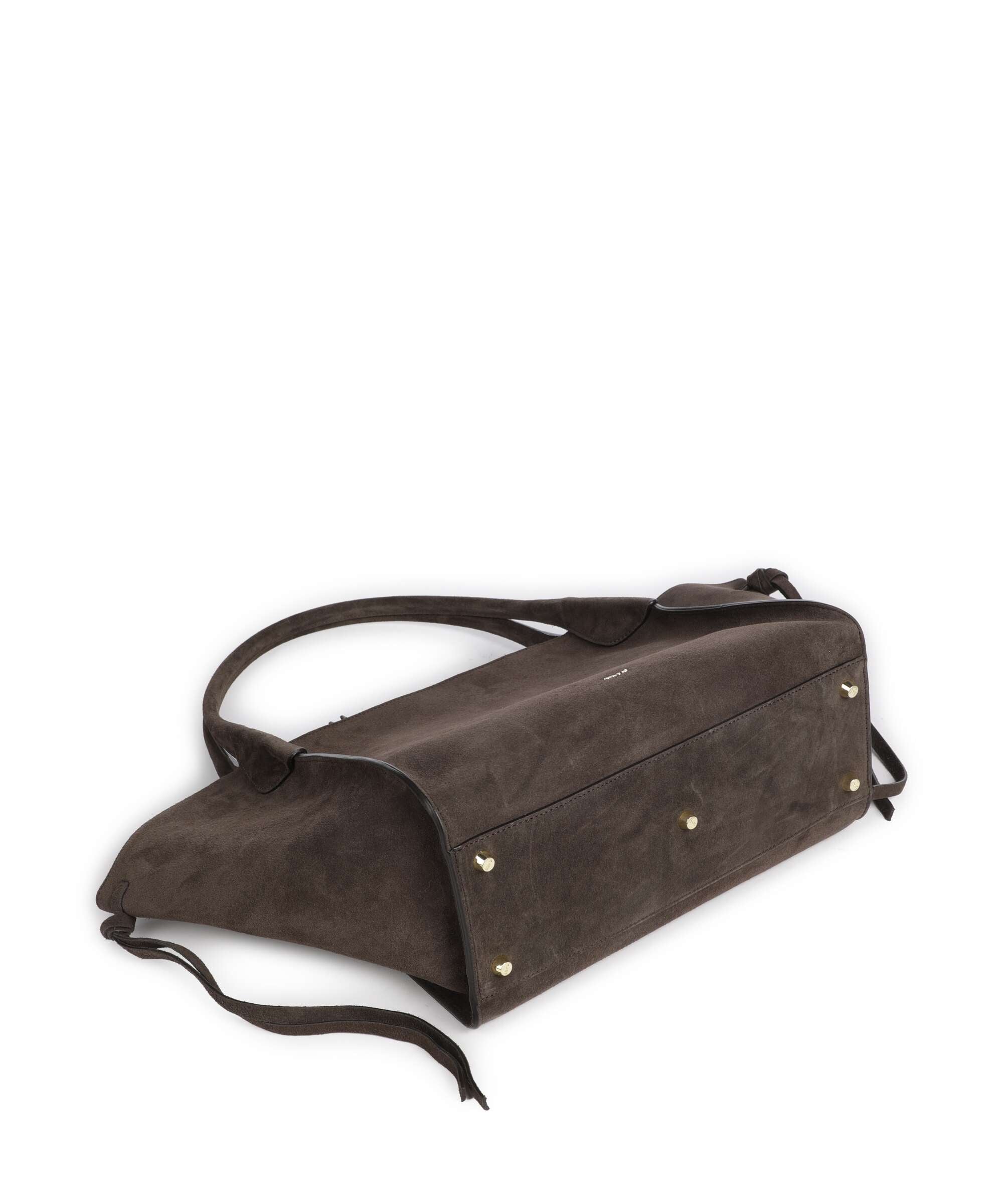 Abro Suede Vibe Big Tote bag dark brown