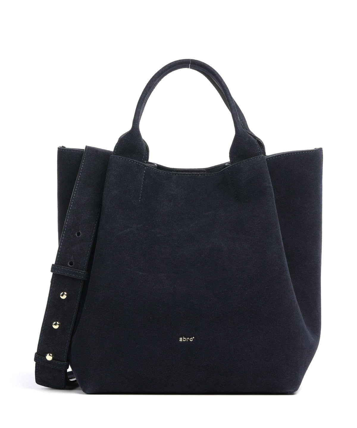 Abro Suede Essential Medium Handbag navy