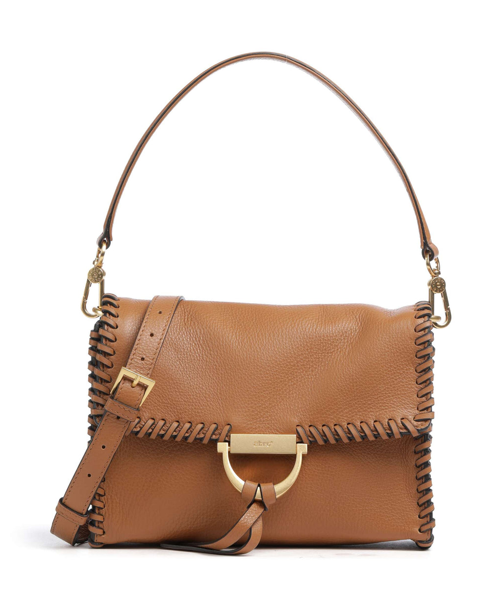 Abro Dalia Temi Stitch Shoulder bag cuoio
