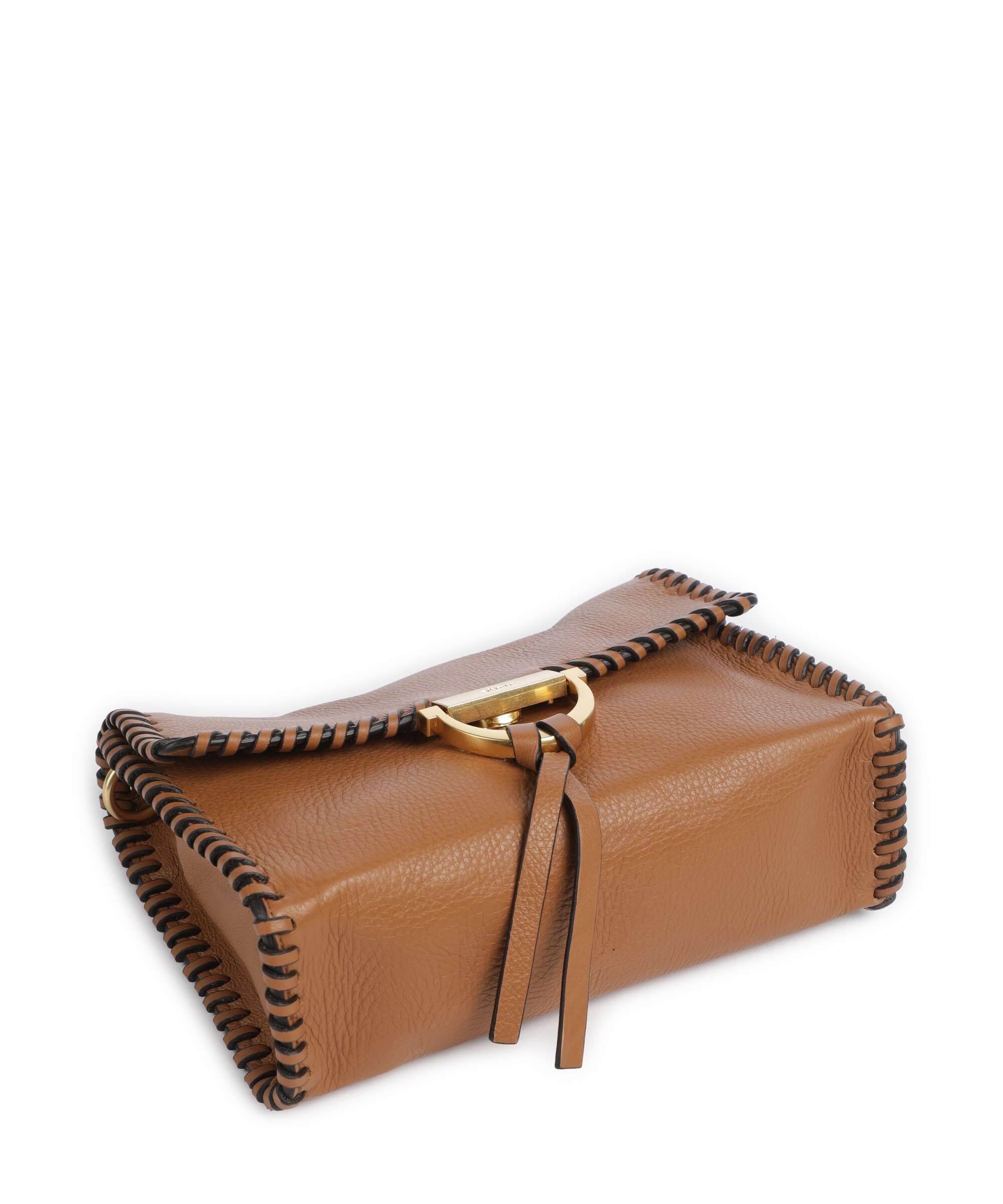 Abro Dalia Temi Stitch Shoulder bag cuoio