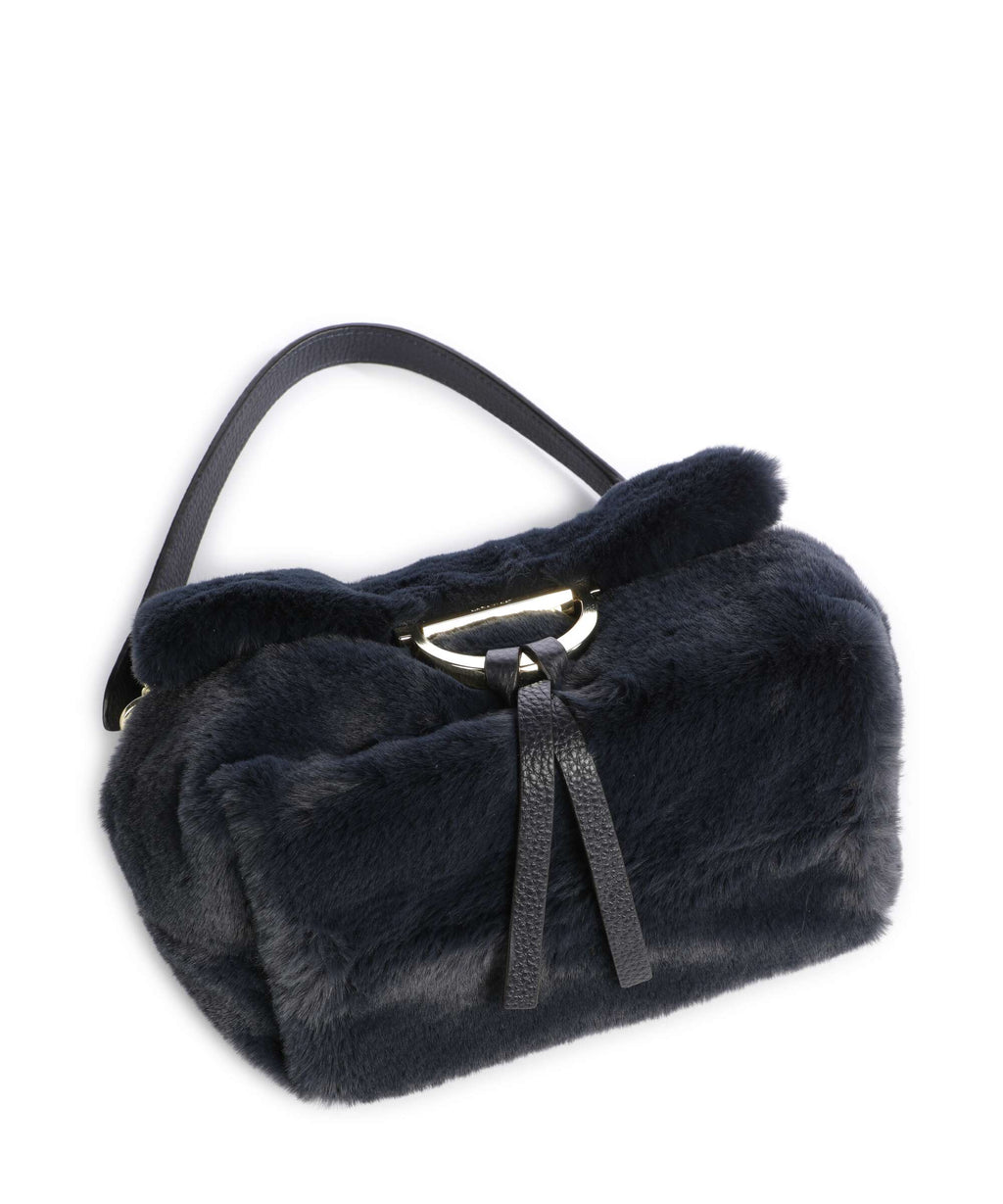 Abro Eco Fur Temi Small Shoulder bag navy