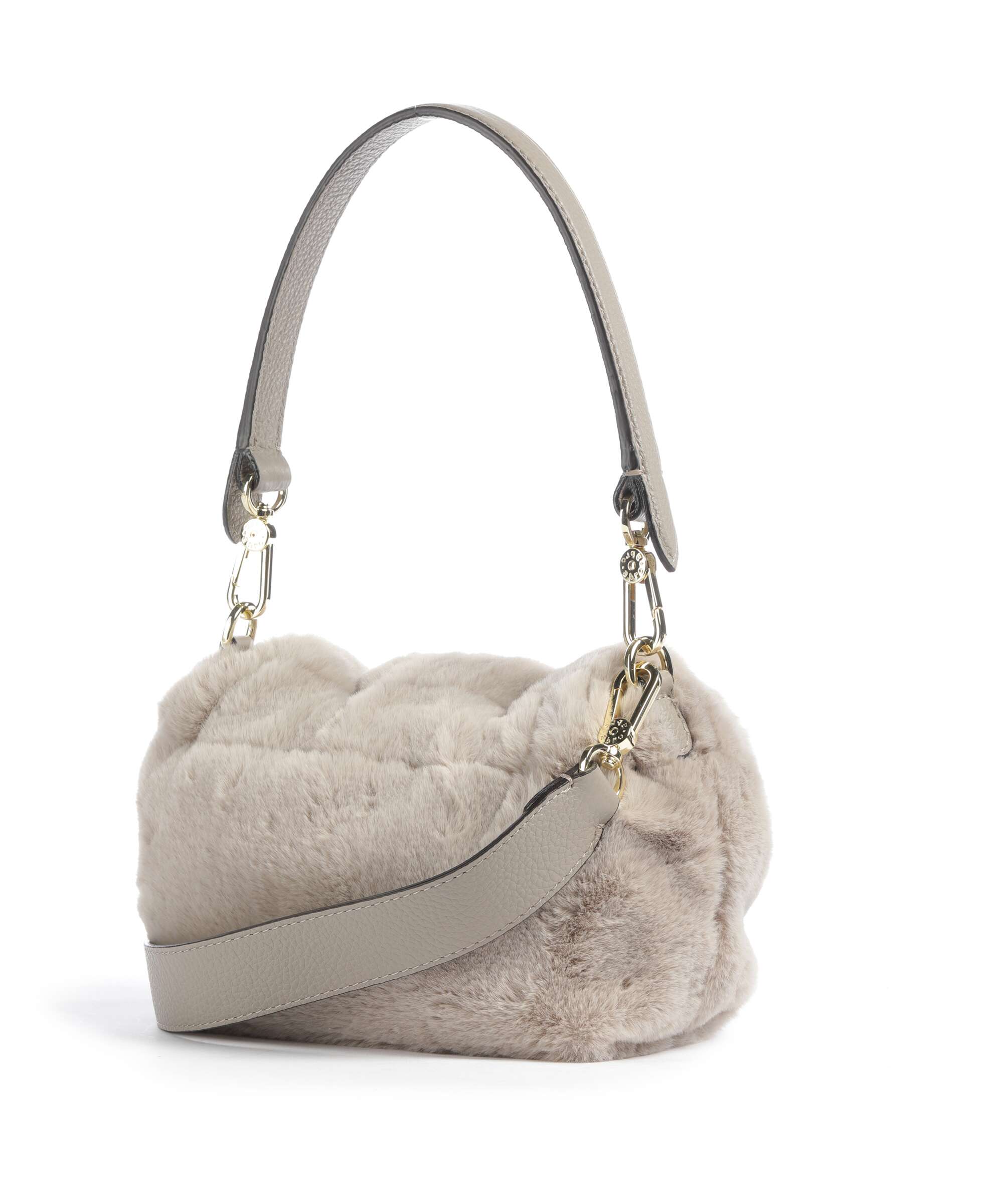 Abro Eco Fur Temi Small Shoulder bag siena