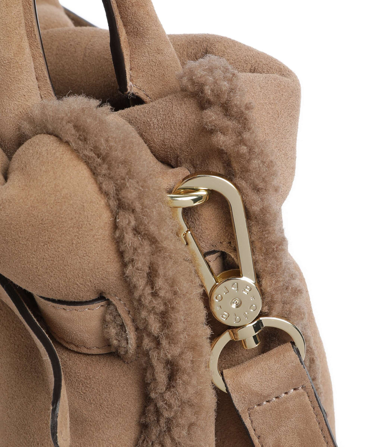Abro Shearling Jill Handbag cappuccino