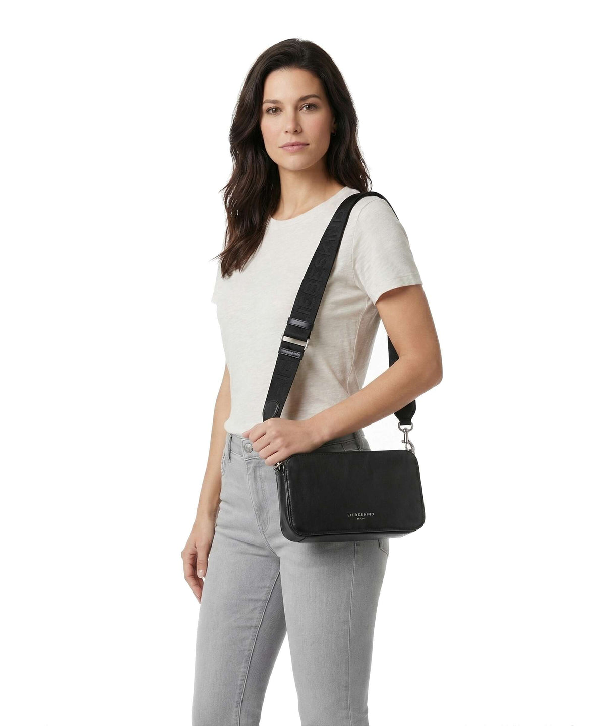 Liebeskind Clarice Sheep Natural Crossbody bag black