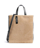 Liebeskind Paper Bag Shearling M Borsa a mano dark clay
