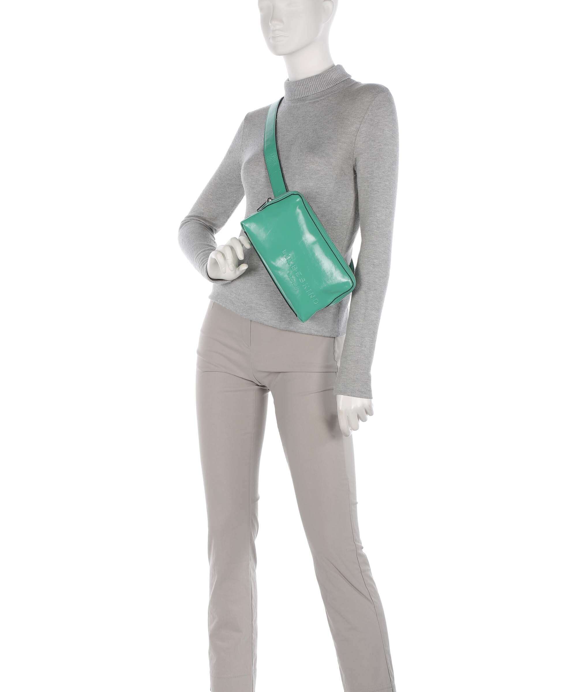 Liebeskind Elvira Paper Touch Crinkle Belt bag jade