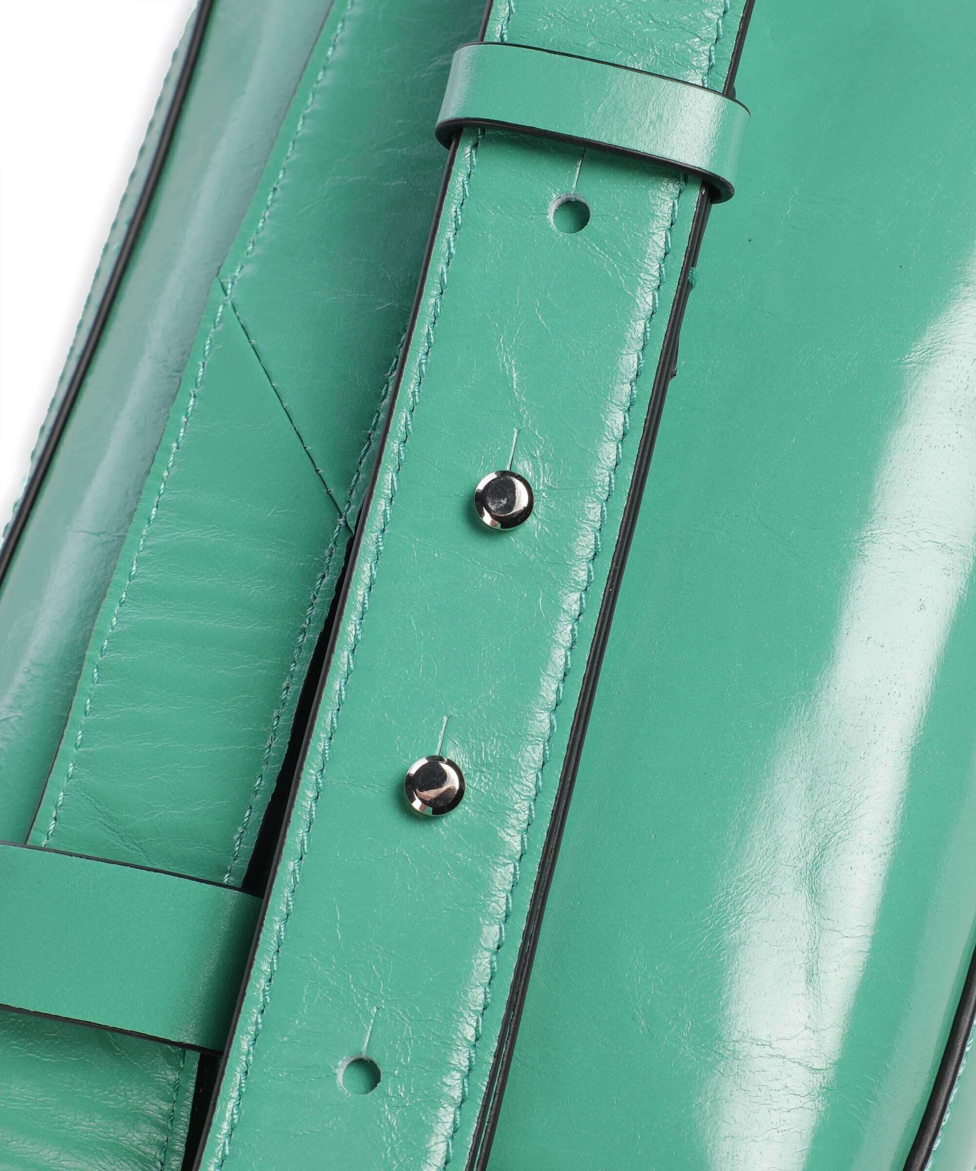 Liebeskind Elvira Paper Touch Crinkle Belt bag jade