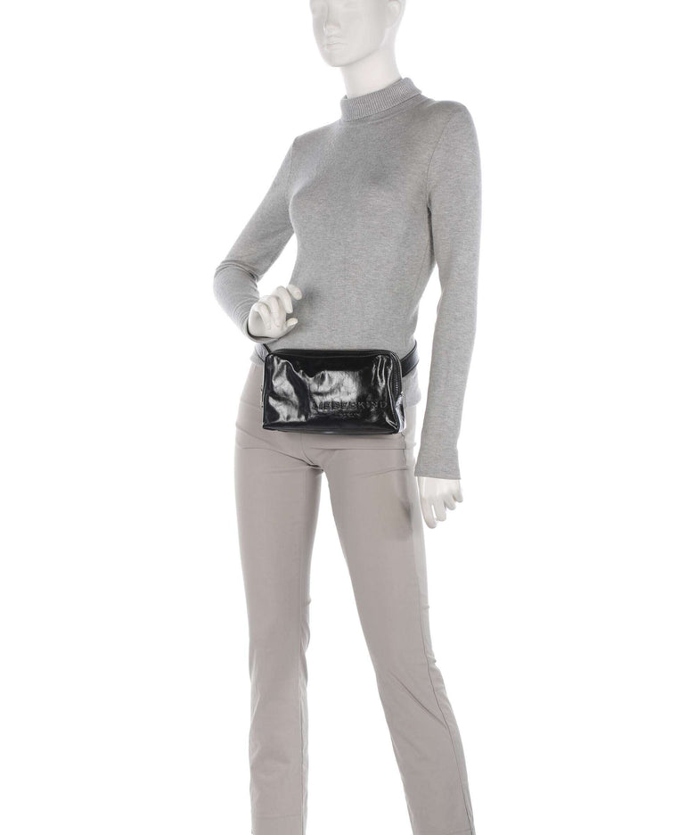 Liebeskind Elvira Paper Touch Crinkle Fanny pack black
