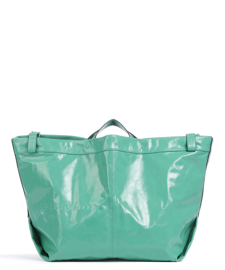 Liebeskind Elvira Paper Touch Crinkle L Tote bag jade
