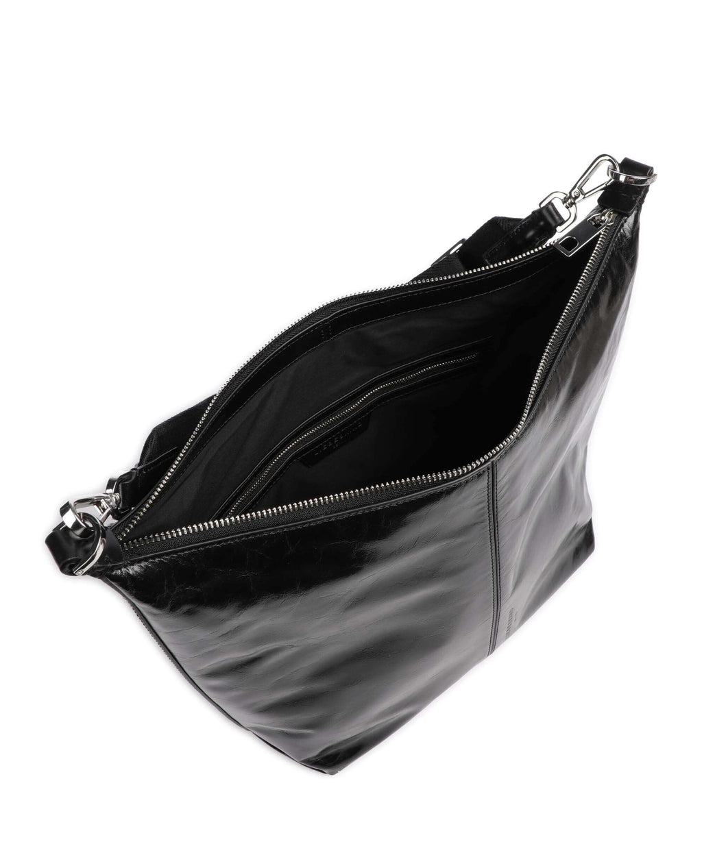 Liebeskind Paris 4 Paper Touch Crinkle M Hobo bag black