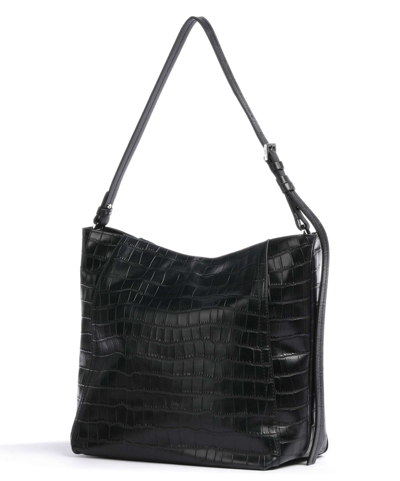 Liebeskind Chudy Croco M Hobo bag black