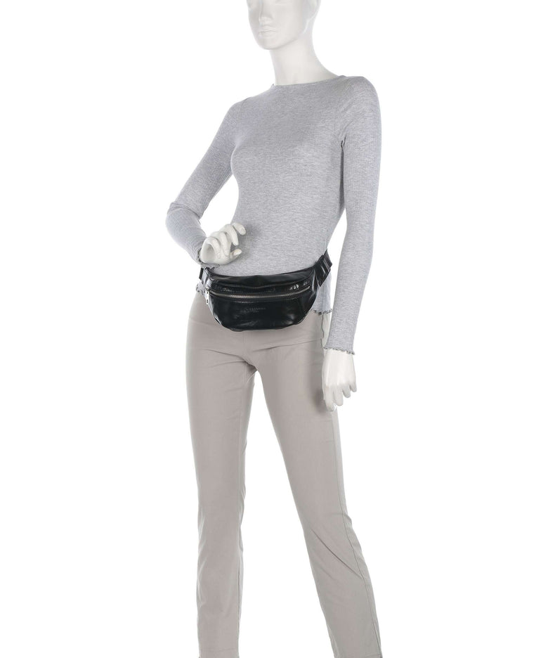 Liebeskind Chudy Paper Touch Crinkle S Fanny pack black