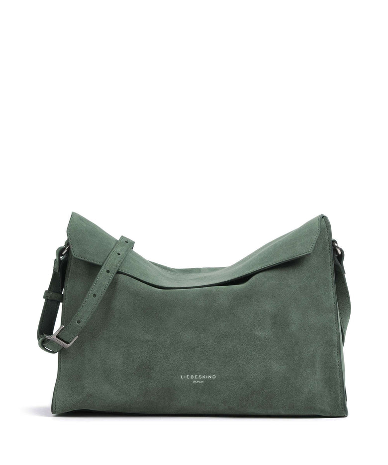 Liebeskind Lora Suede M Crossbody bag cypress green