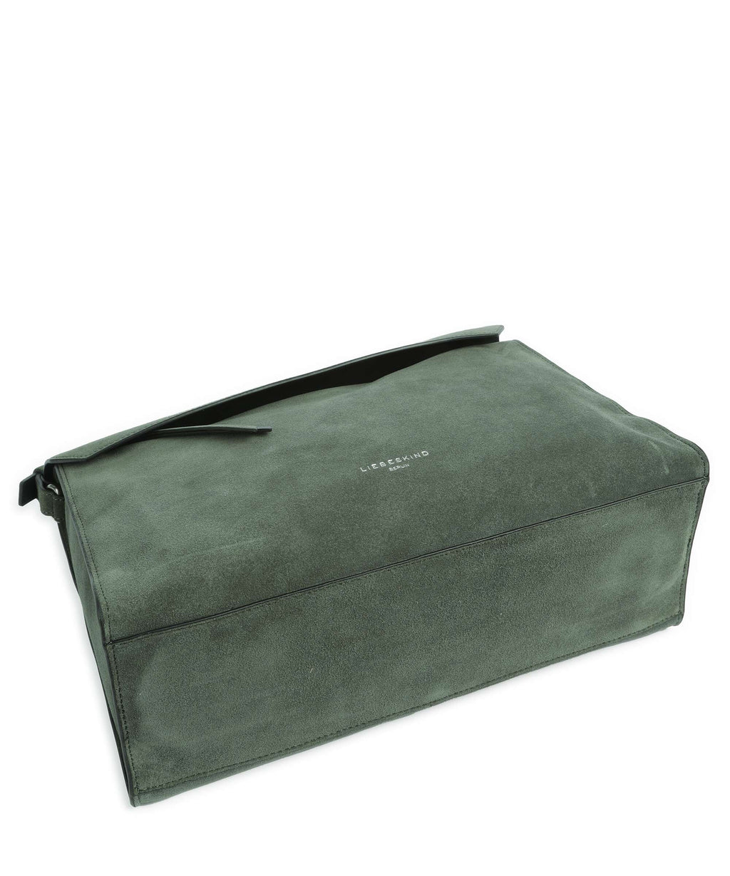 Liebeskind Lora Suede M Crossbody bag cypress green