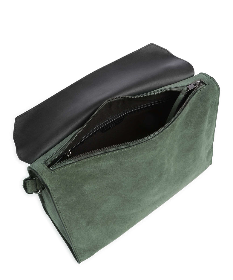 Liebeskind Lora Suede M Crossbody bag cypress green