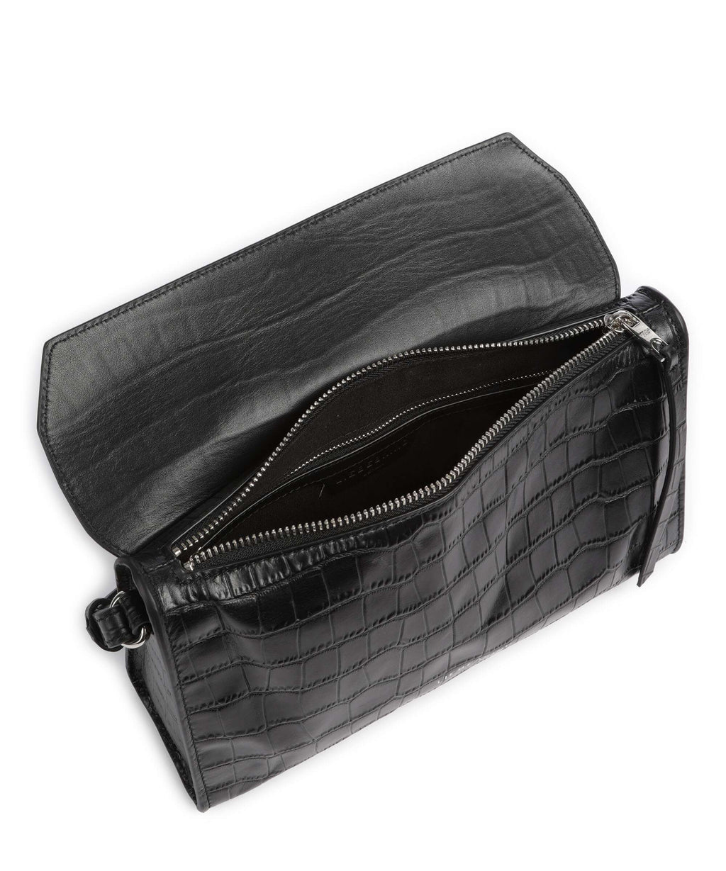 Liebeskind Lora Croco S Crossbody bag black