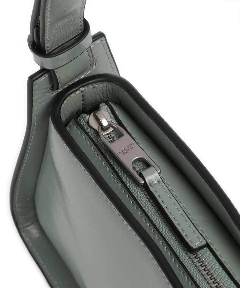 Liebeskind Franzis Lack Distressed S Shoulder bag forest green