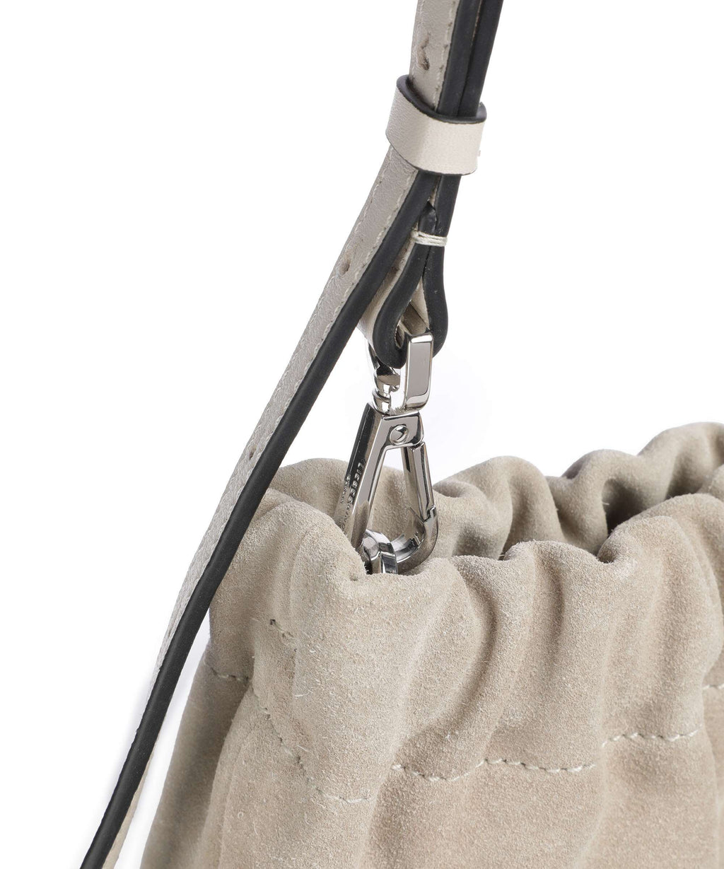 Liebeskind Cloud Suede M Hobo bag milk