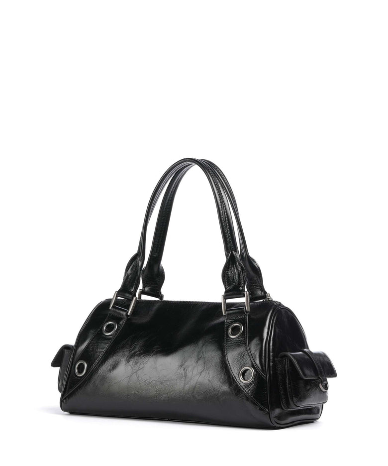 Liebeskind Nika Lack Distressed M Shoulder bag black