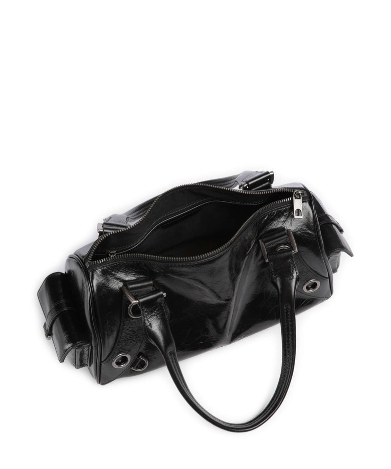 Liebeskind Nika Lack Distressed M Shoulder bag black