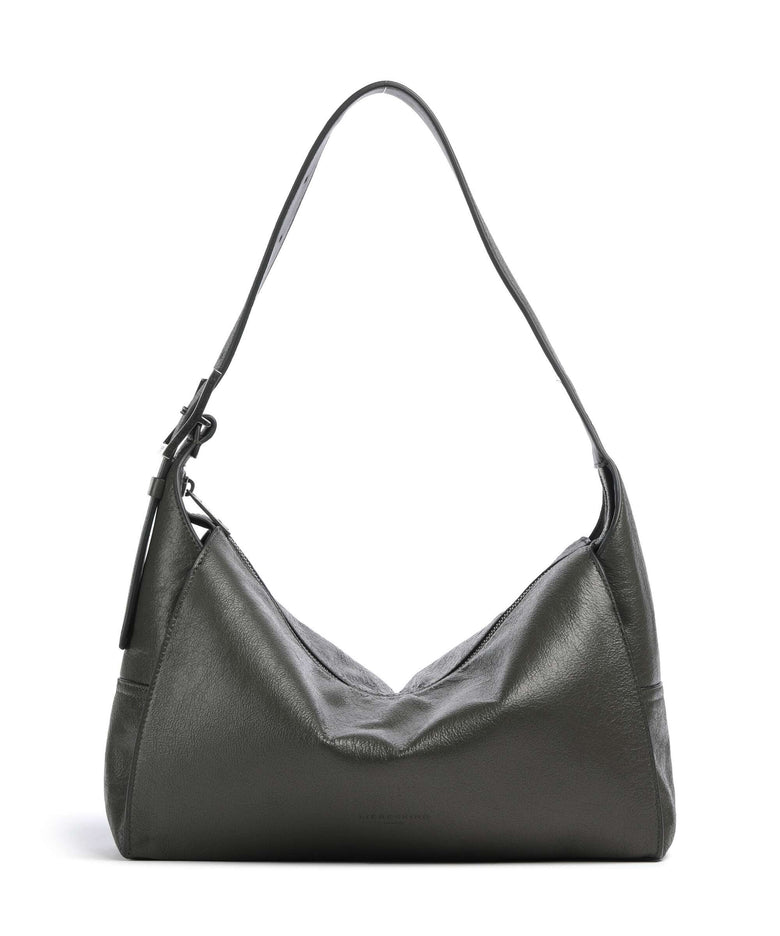 Liebeskind Lou Cracked Leather M Hobo bag forest