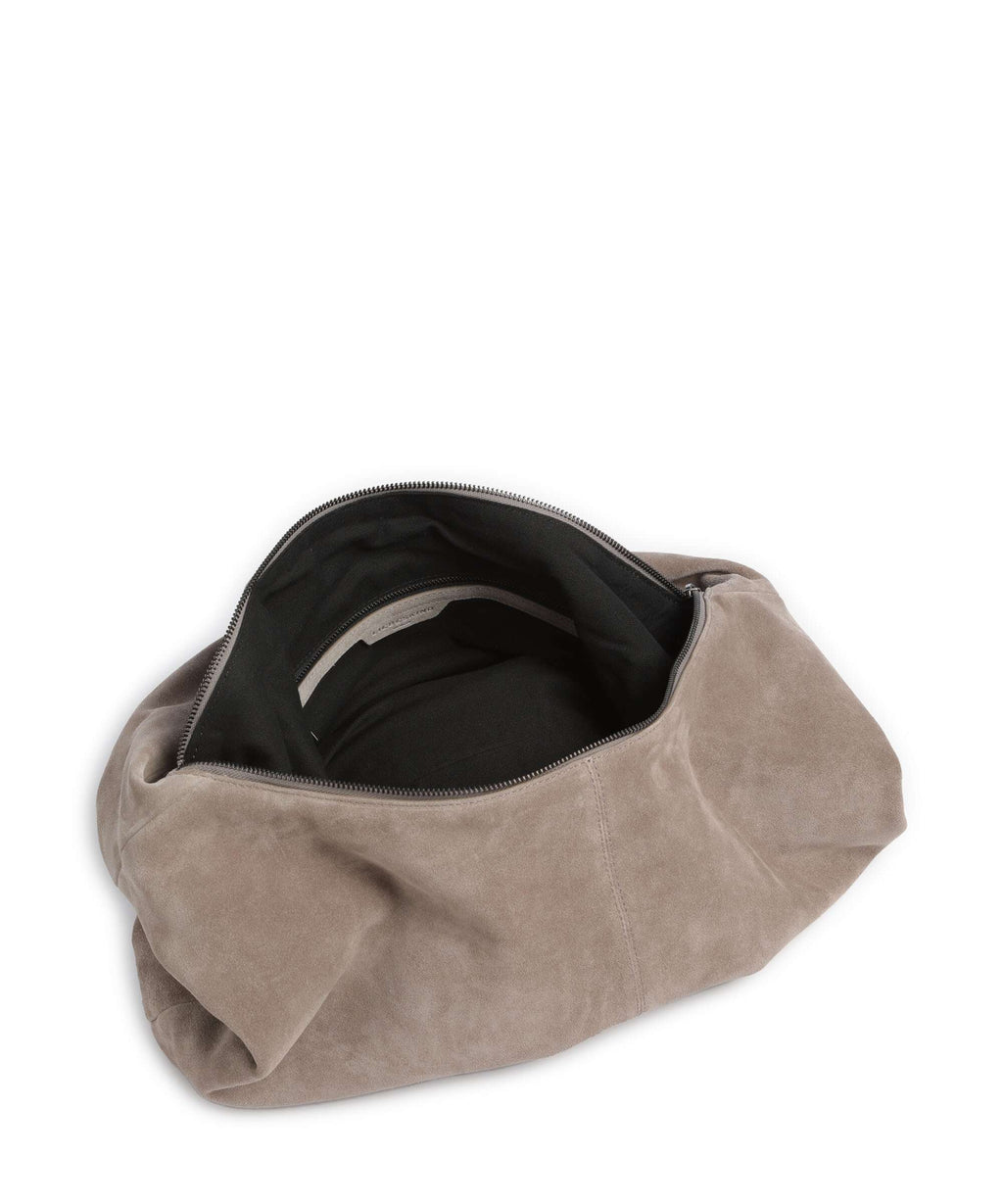 Liebeskind Bo Suede L Hobo bag neutral grey