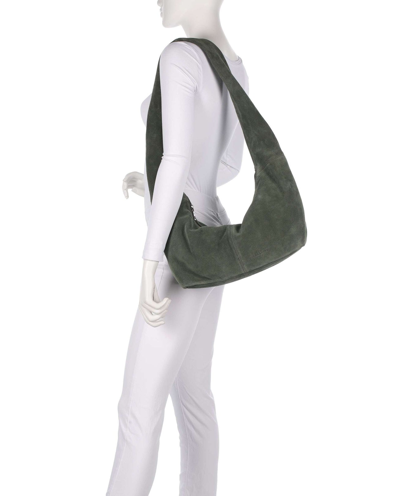 Liebeskind Bo Suede L Hobo bag forest