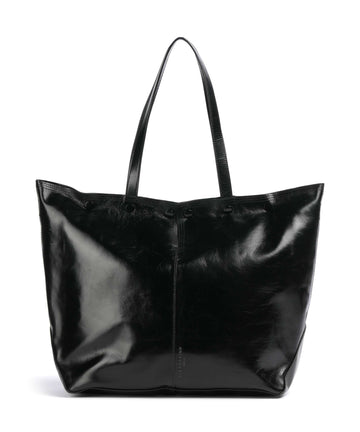 Liebeskind Rive Paper Touch Crinkle L Borsa shopper black