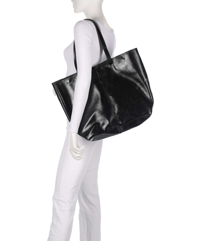 Liebeskind Rive Paper Touch Crinkle L Tote bag black