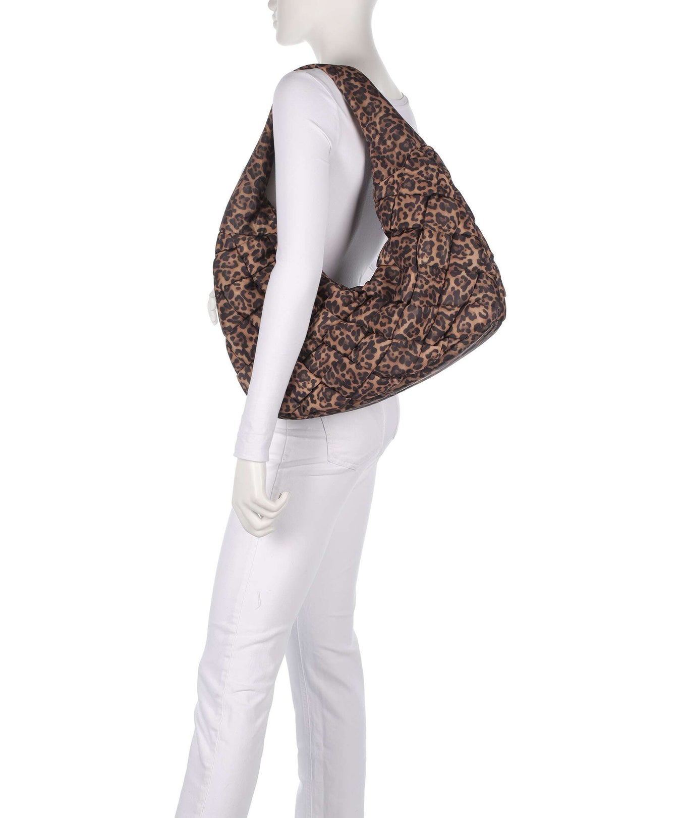 Liebeskind Bo Weaved Nylon L Hobo bag leo