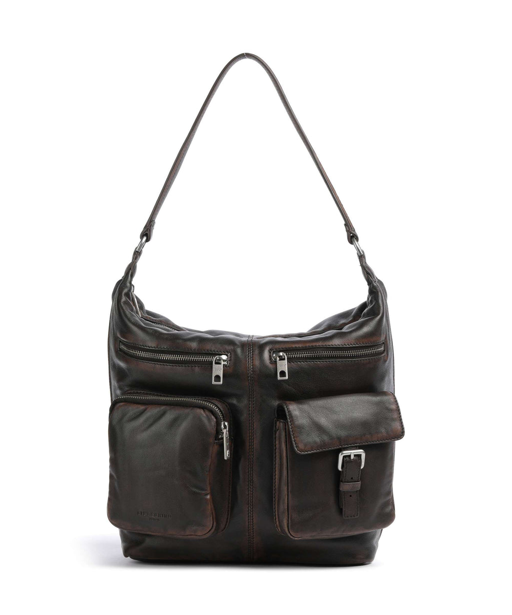 Liebeskind Andrea Lamb Snowcem M Hobo bag roasted coconut