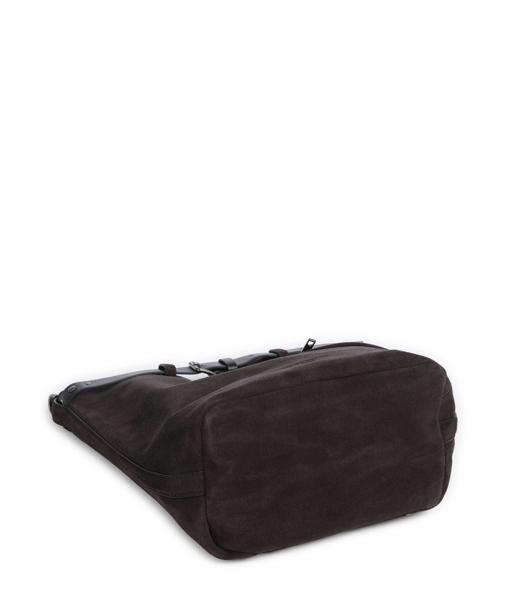 Liebeskind Zita Hydro Suede L Bucket bag deep soil