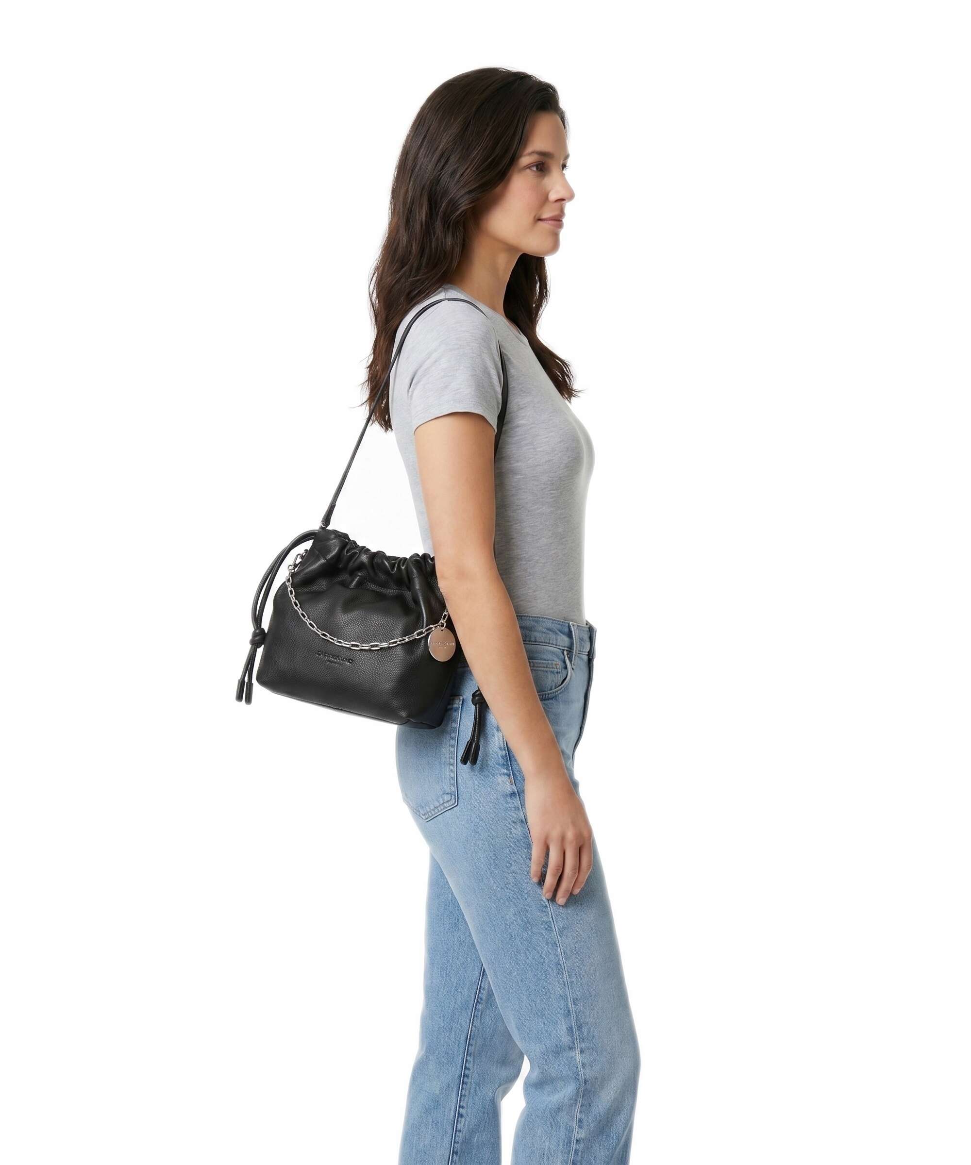 Liebeskind Lya II Small Pebble S Bucket bag black