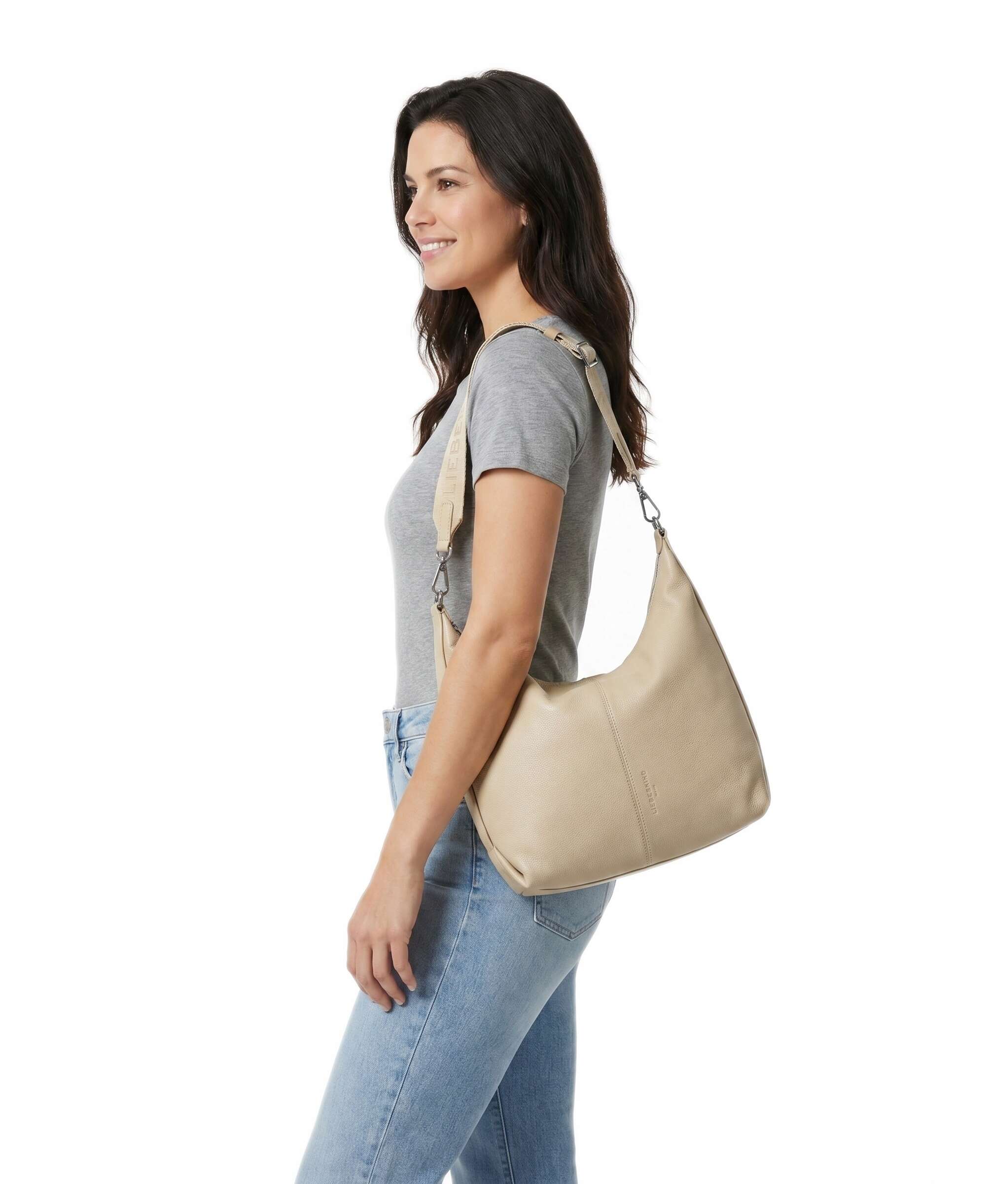 Liebeskind Paris Small Pebble M Hobo bag biscotti