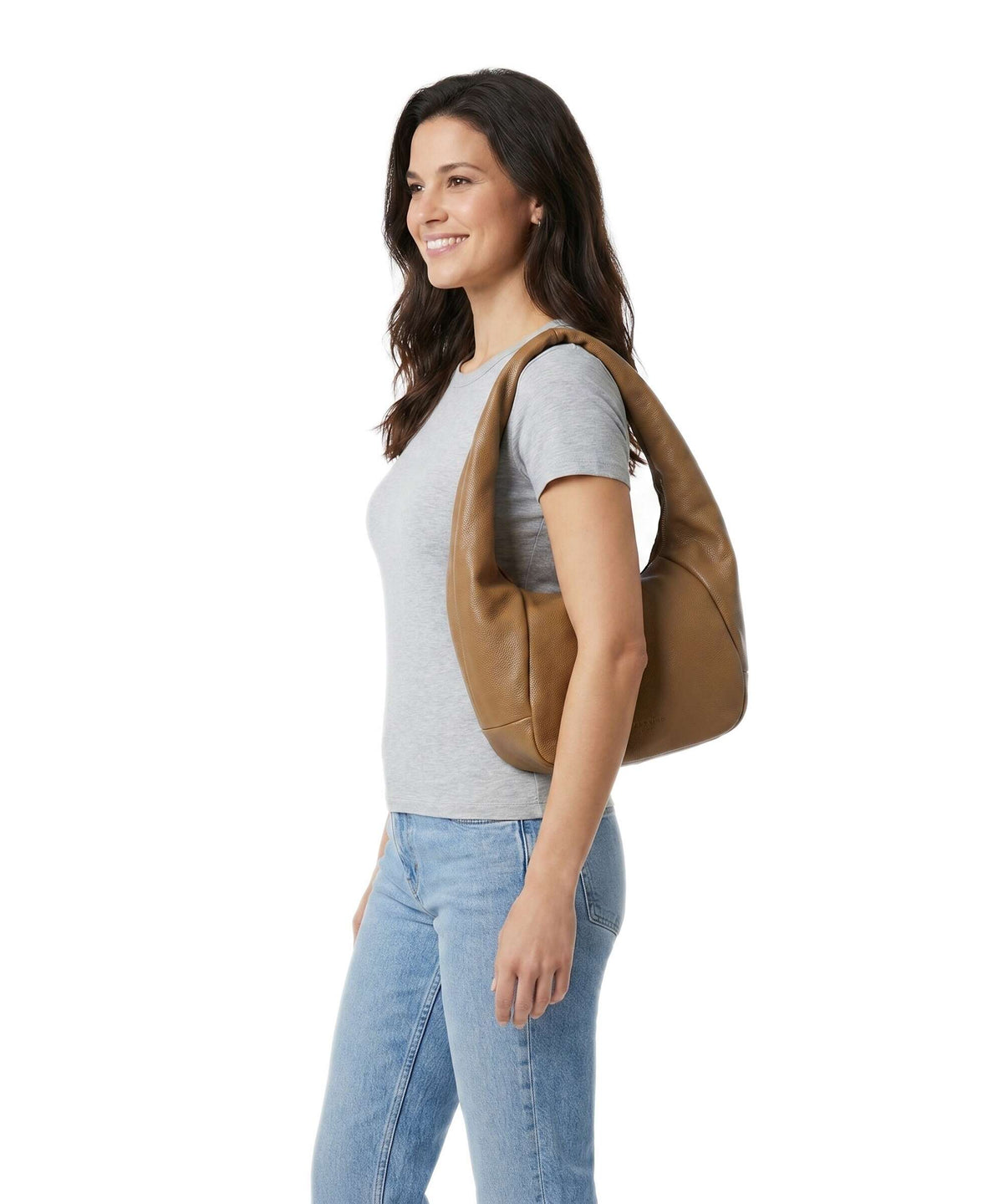Liebeskind Farrah Small Pebble M Hobo bag sepia