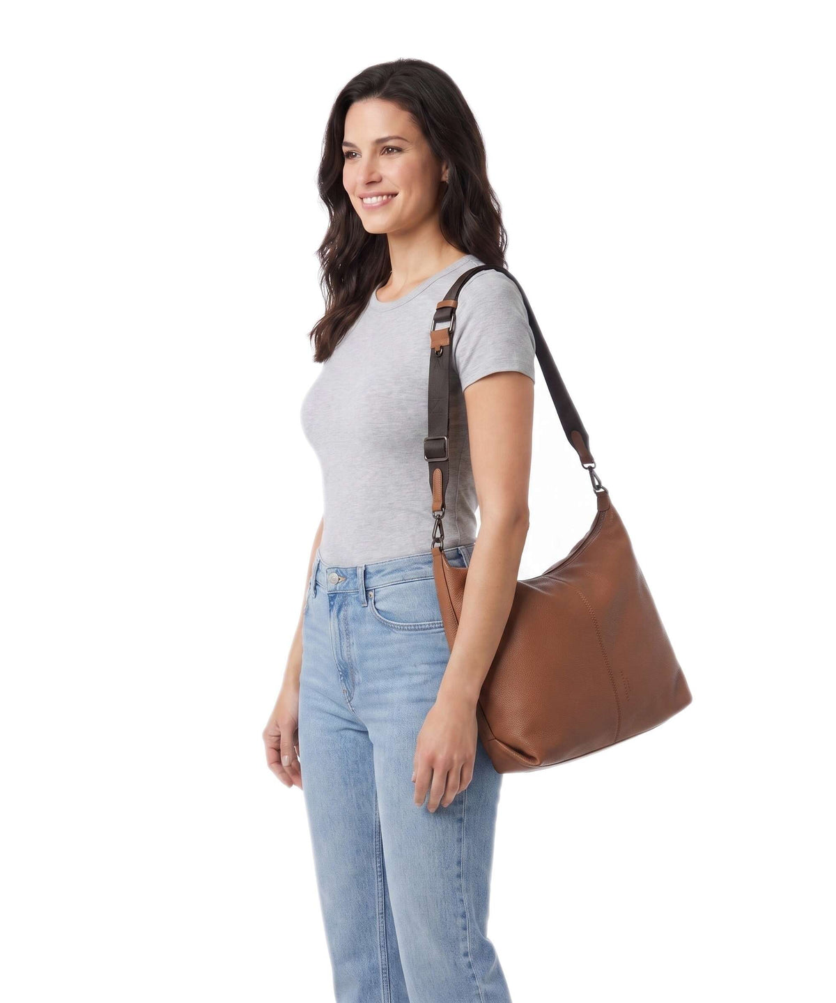 Liebeskind Paris Small Pebble M Hobo bag cognac