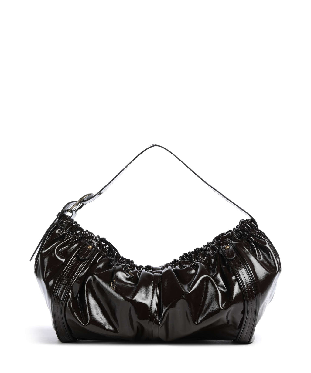 Liebeskind Faye Shiny L Hobo bag deep soil