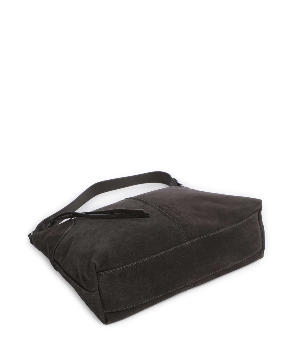 Liebeskind Mila Hydro Suede Hobo bag deep soil