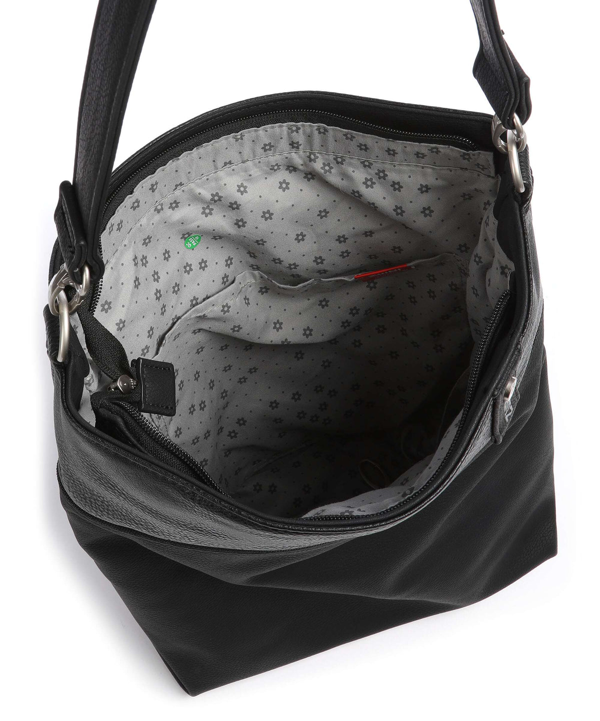 Zwei Jana J12 Hobo bag nubuk black