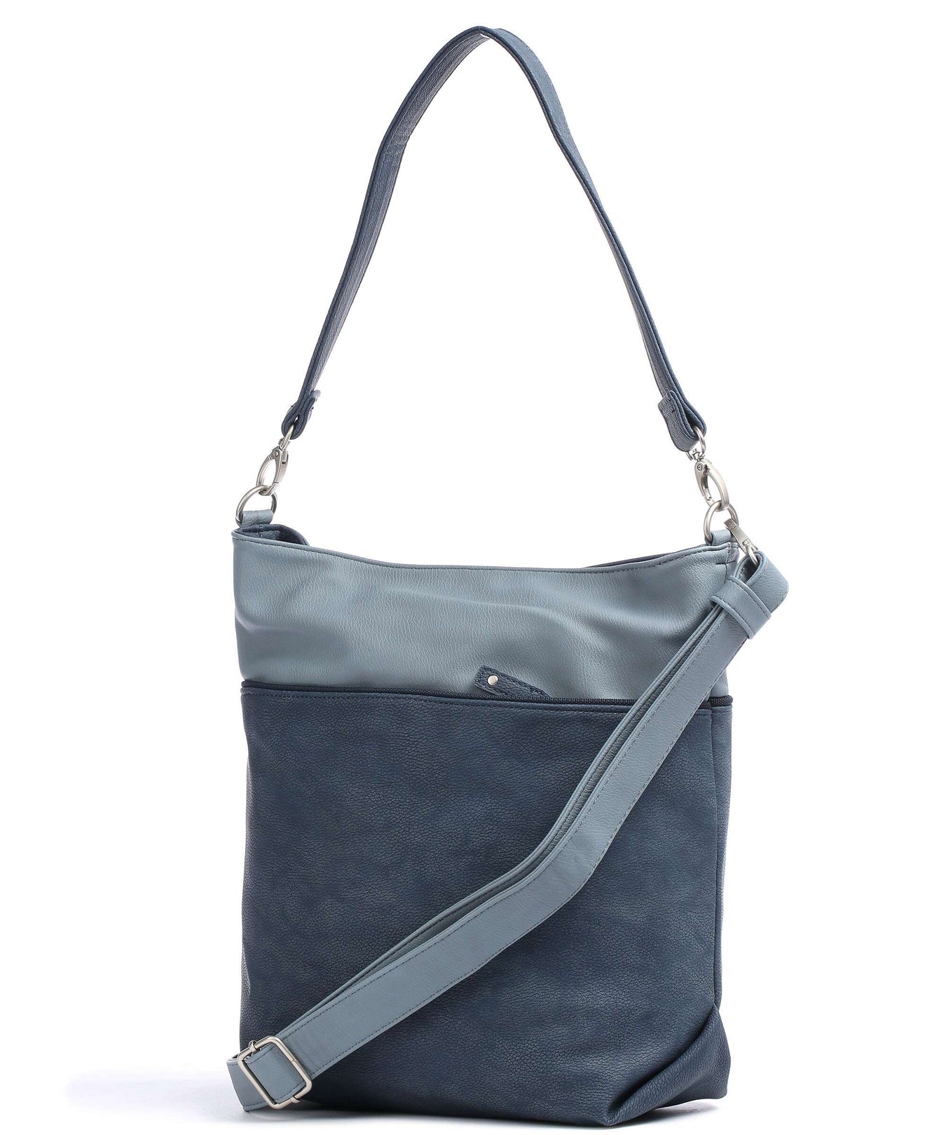 Zwei Jana J12 Hobo bag nubuk blue