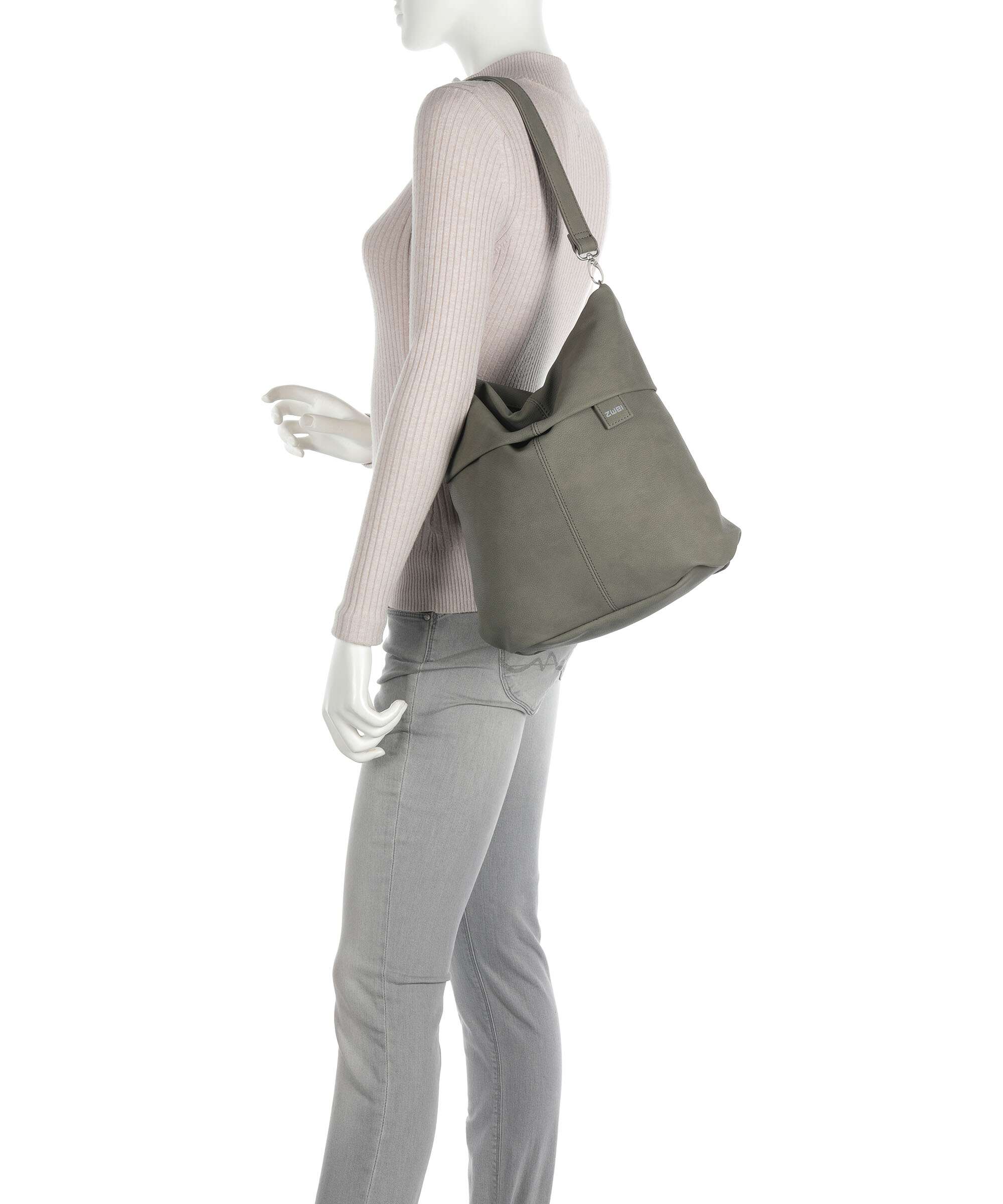 Zwei Mademoiselle.M M12 Hobo bag fango