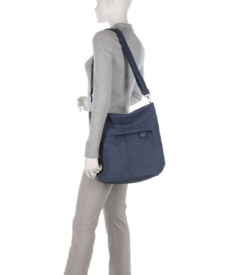 Zwei Mademoiselle.M M140 Hobo bag nubuk blue