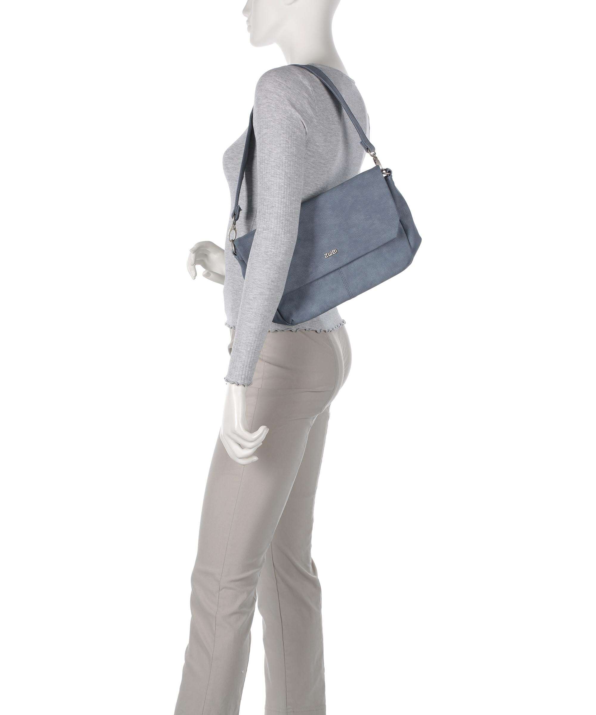 Zwei Mademoiselle.M M60 Shoulder bag nubuk sky