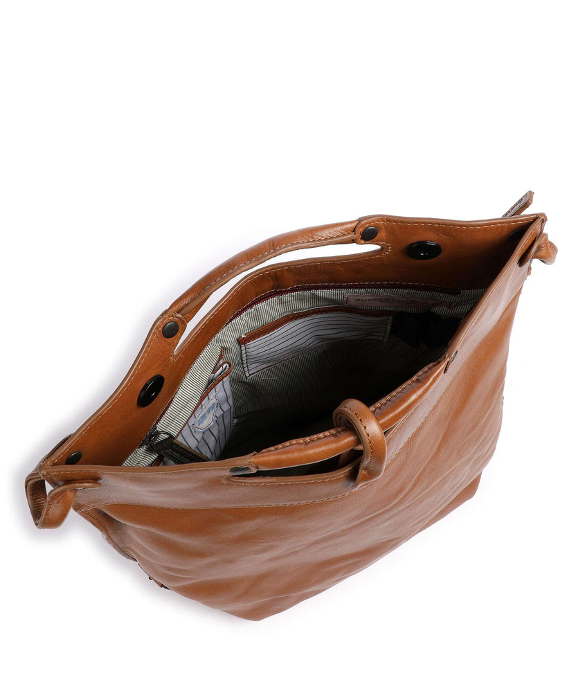 Aunts & Uncles Grandma's Luxury Club Mrs. Pancake Shoulder bag cognac