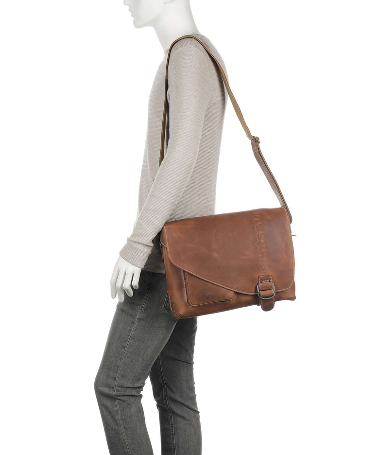 Aunts & Uncles Hunter Medium Judd Messenger bag vintage tan