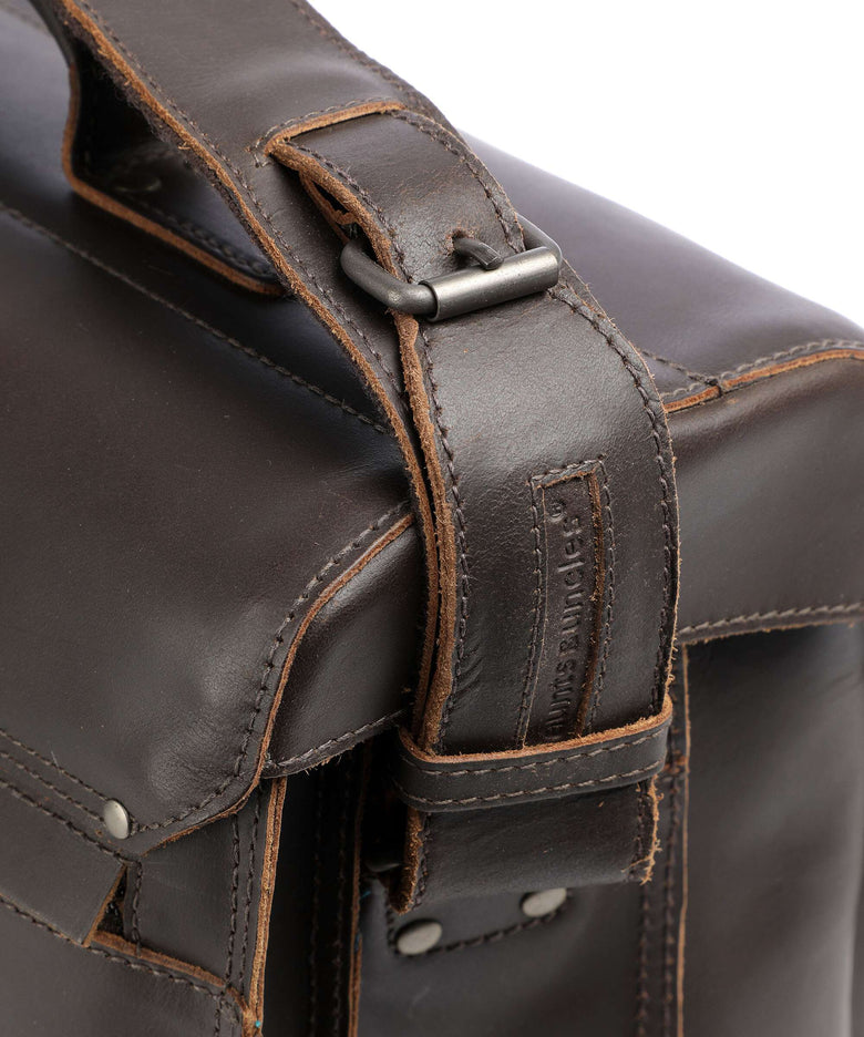 Aunts & Uncles Hunter Big Finn Briefcase vintage brown